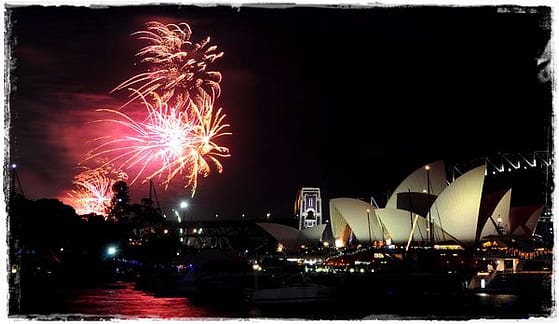 Sydney Fireworks New Year's Eve 2009