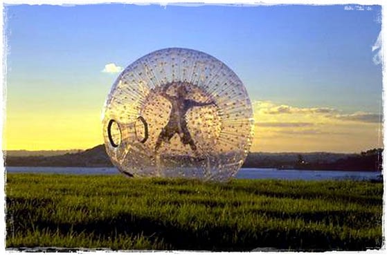 Zorbing in the Countryside