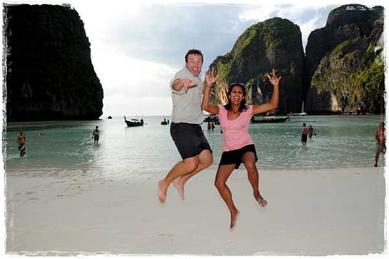 Manali + Terry in Maya Bay