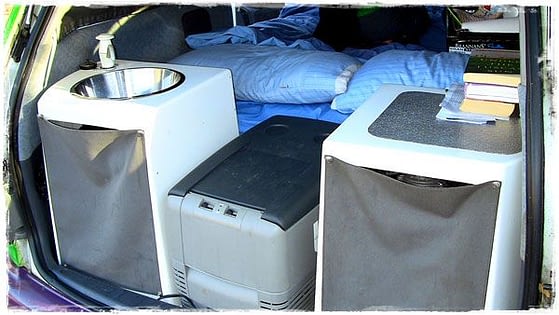 Rear Appliances - Jucy Campervan