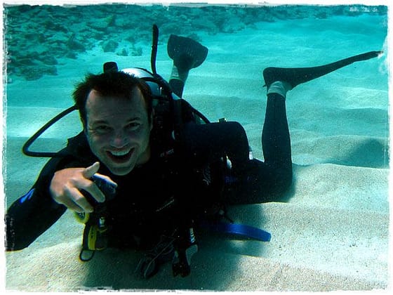 Terry Posing Without A Mask - Great Barrier Reef